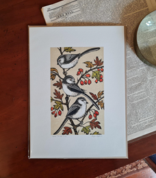 Print: Long-tailed Tit by Angie Rogers
