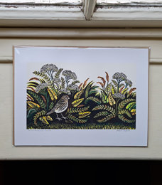 Print: Pennine Twite by Angie Rogers
