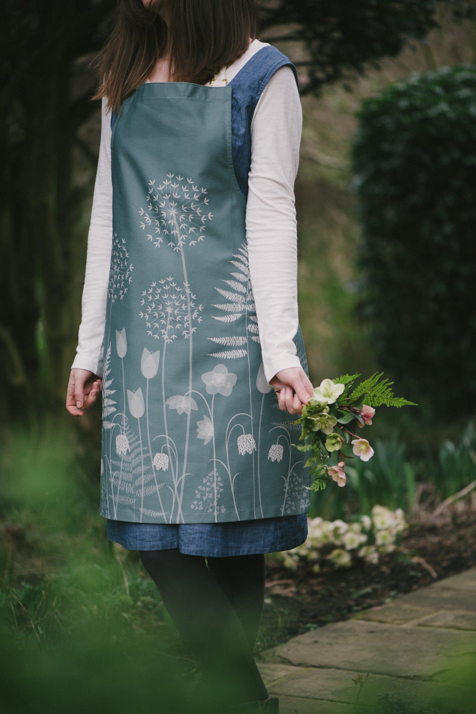 Apron: Charlotte's Garden, by Hannah Nunn
