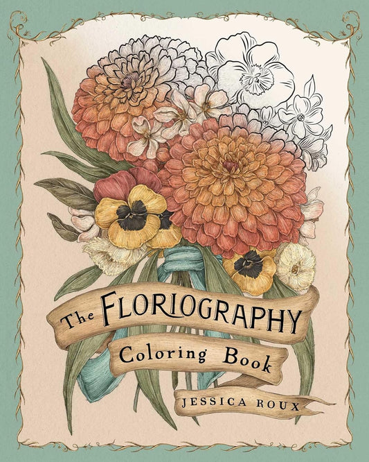 Floriography Colouring Book