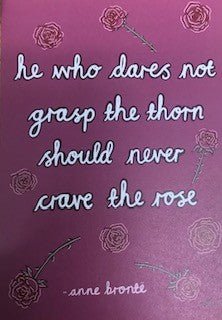 Mia Ferullo - He Who Dares Postcard