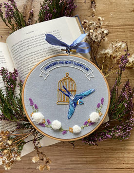 I Am No Bird Embroidery Kit - by Abigail Rose Creative