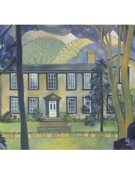 Cushion Cover: The Brontë Parsonage Museum, by Kate Lycett