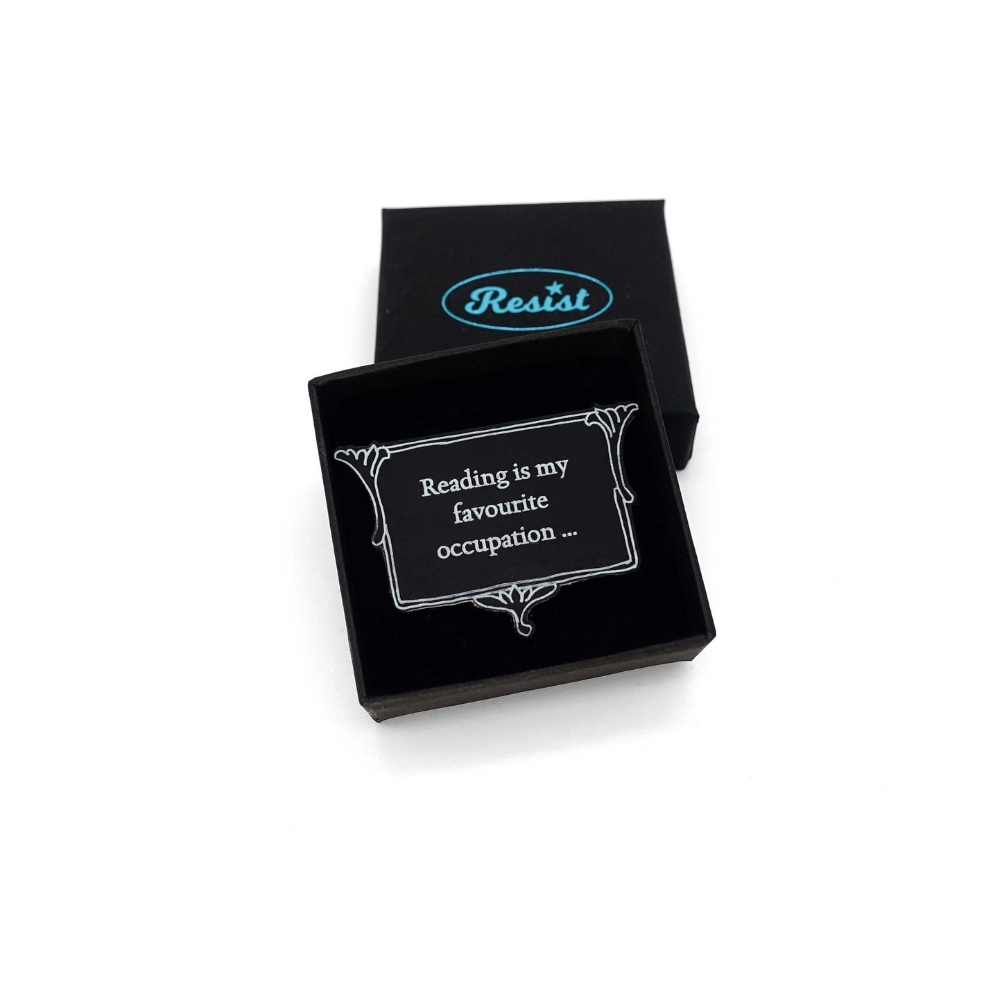 Brooch: Reading is my Favourite Occupation