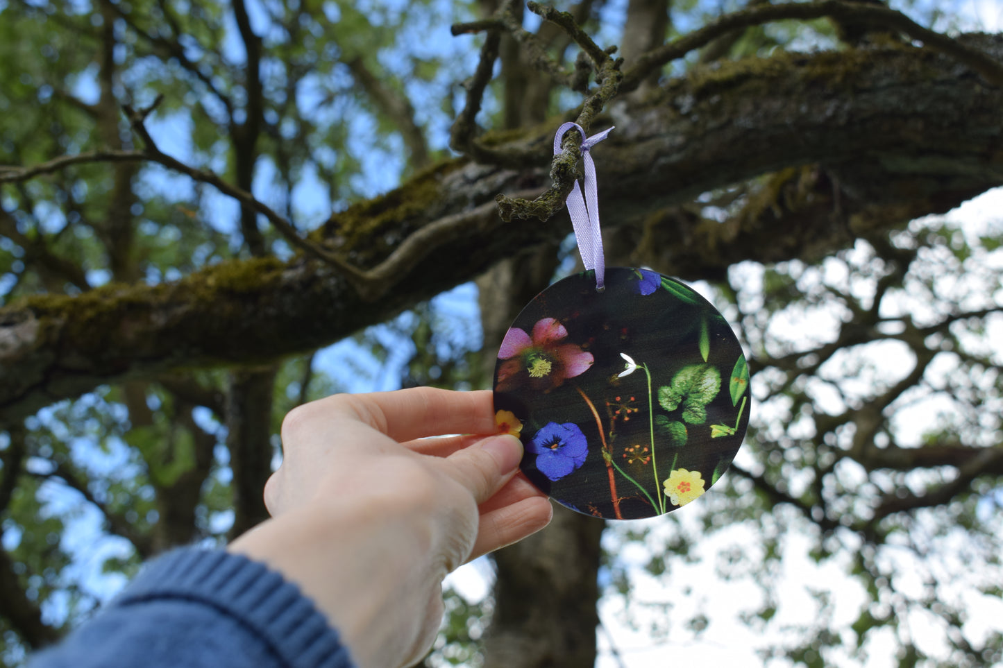 Parsonage Garden Flowers - Mini Acrylic Disc Decoration
