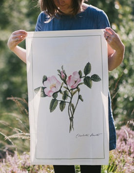 Botanicals: Wild Roses Tea Towel