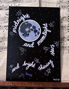 Mia Ferullo - Midnight and Moonlight Postcard