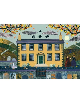 Amanda White Greetings Card: Autumn Evening, Haworth Parsonage