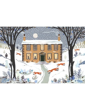 Amanda White Print: A Brontë Sisters Christmas - Winter Foxes