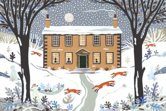Amanda White Print: A Brontë Sisters Christmas - Winter Foxes
