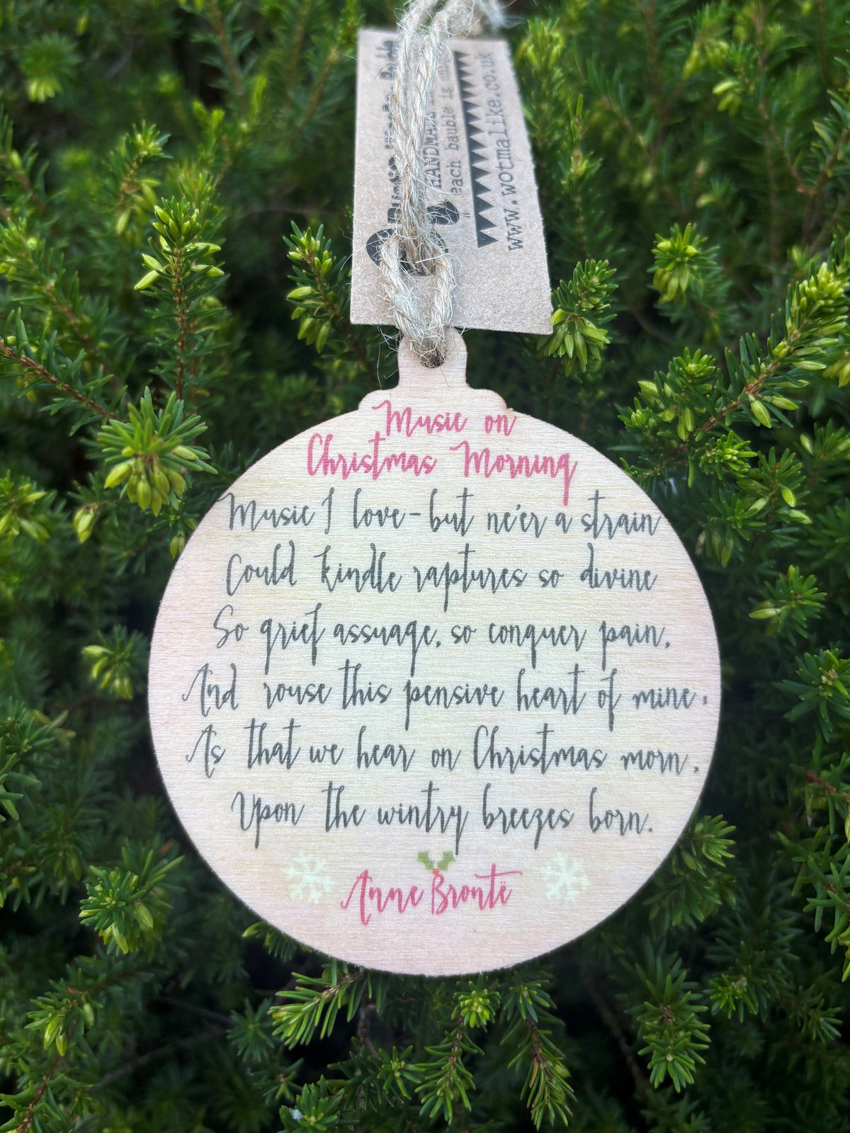 Brontë Bauble: Anne