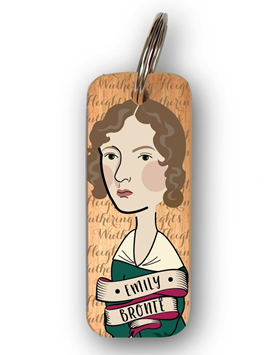 Wooden Keyring: Emily Brontë