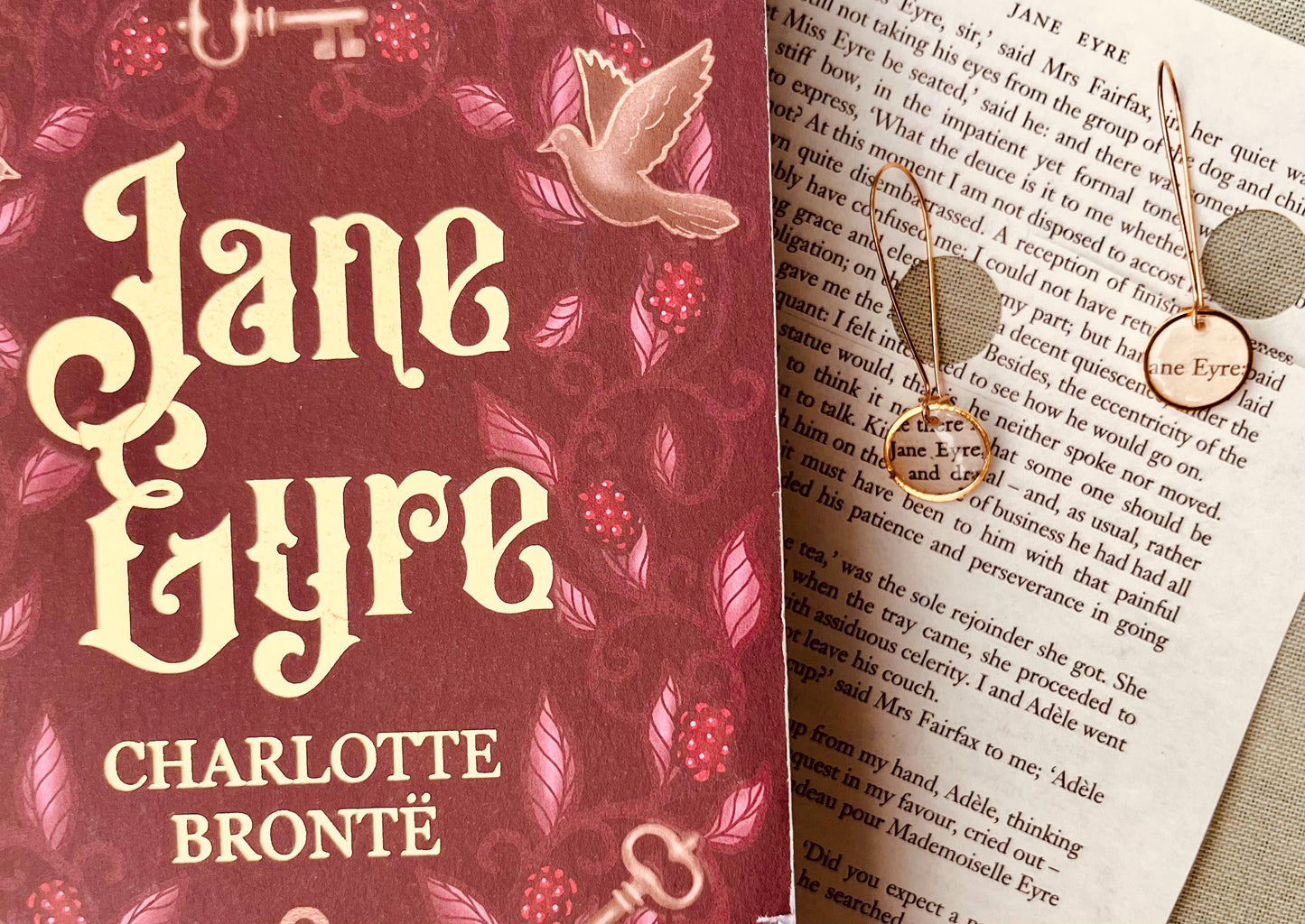From Our Cabin - Bronze Hook Earrings - Jane Eyre