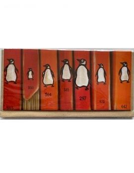 Roo Waterhouse: Orange Penguin Card