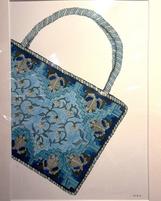 Eleanor Houghton Print: Charlotte Brontë's Berlin Wool Work Bag
