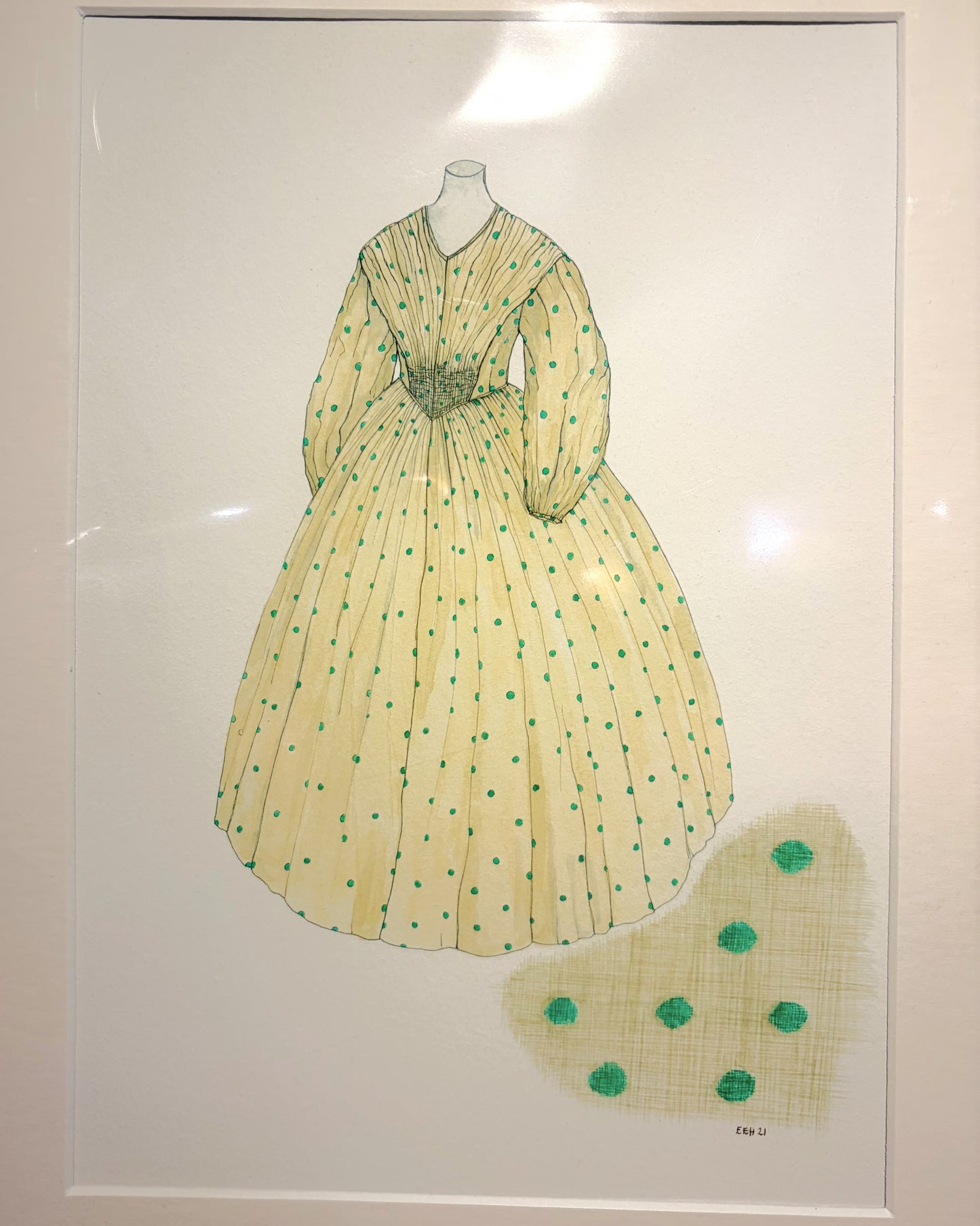 Eleanor Houghton Print: Charlotte Brontë’s Barège Dress
