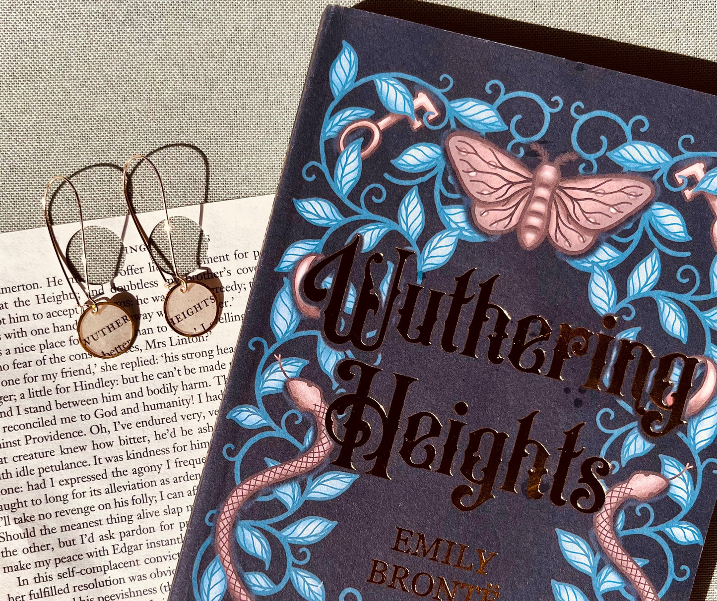 From Our Cabin - Gold French Lever Earrings - Jane Eyre