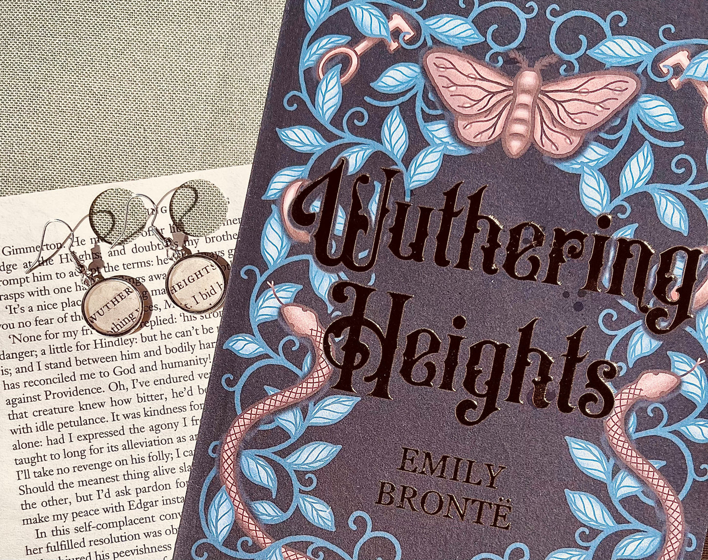 From Our Cabin - Silver Hook Earrings - Wuthering Heights