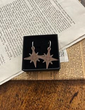 Earrings: large bronze star earrings (Copy)