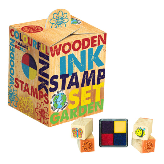 Wooden Ink Stamp Set