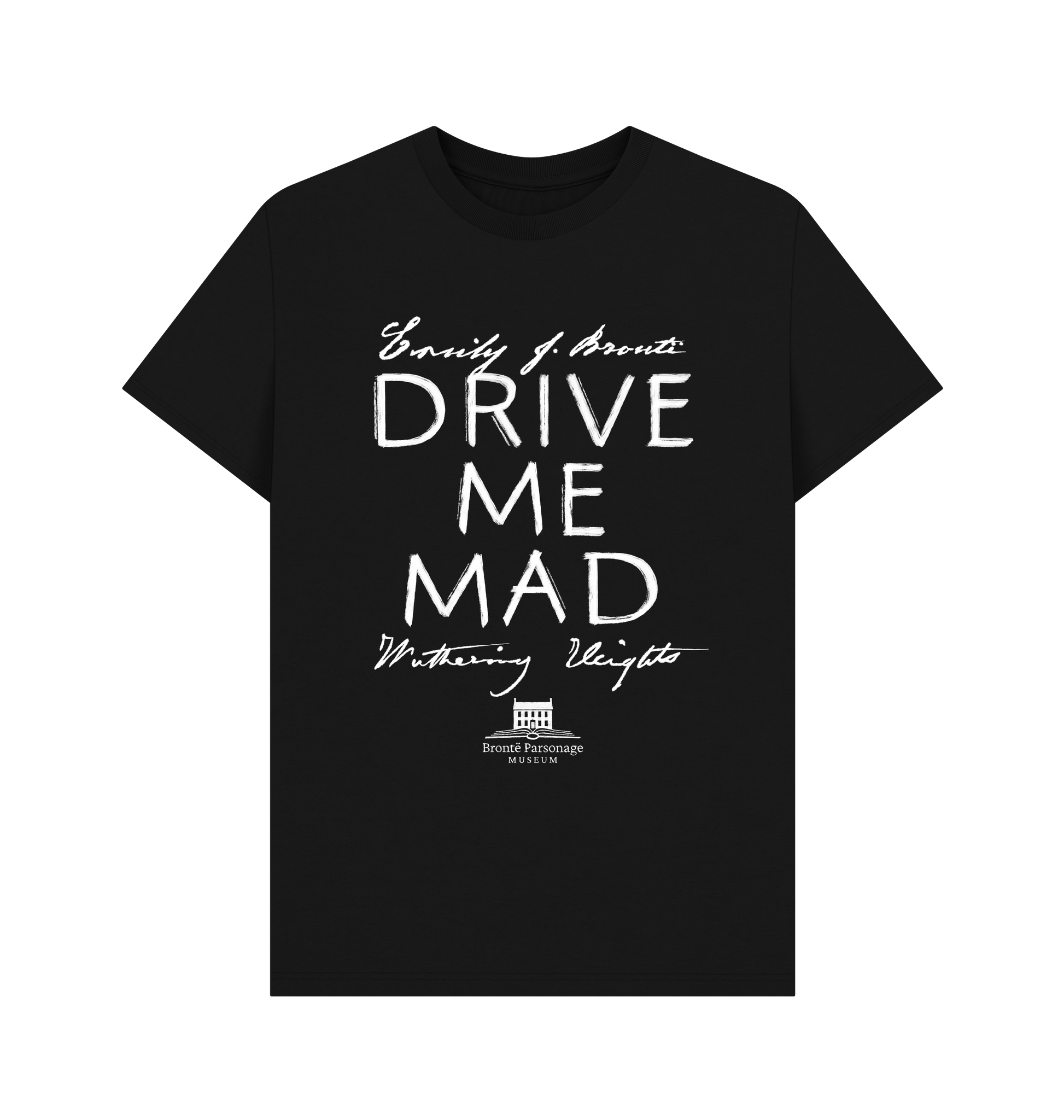 Black Printed T-shirt Front