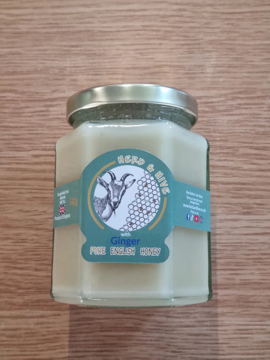 Herd & Hive - Soft Set Honey With Added Ginger 340g
