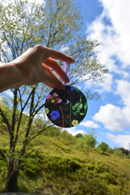 Parsonage Garden Flowers - Mini Acrylic Disc Decoration